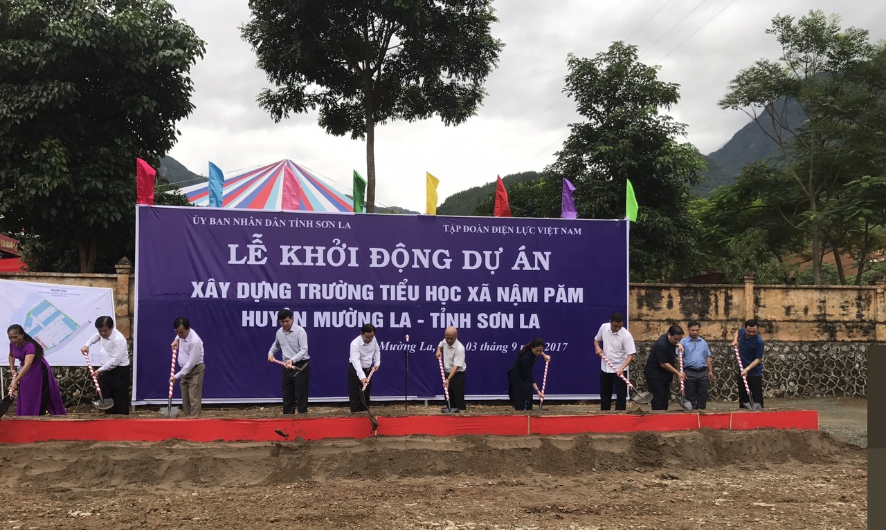 Khởi công xây Trường tiểu học Nặm Păm xã Nặm Păm, huyện Mường La